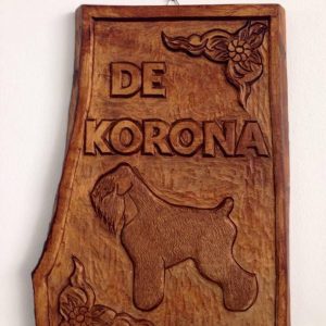 Black Russian Terrier Carving